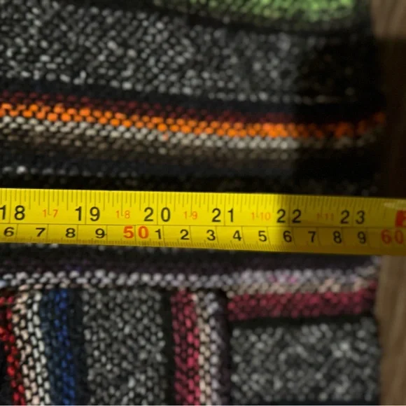 Baja Mexican Pullover Hoodie Black and Rainbow - Picture 3 of 5
